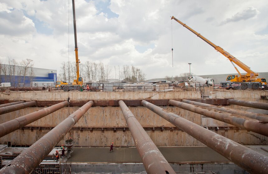 Как строится станция метро "Саларьево" 31 фото