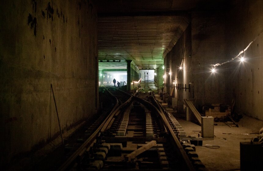 Как строится станция метро "Саларьево" 13 фото