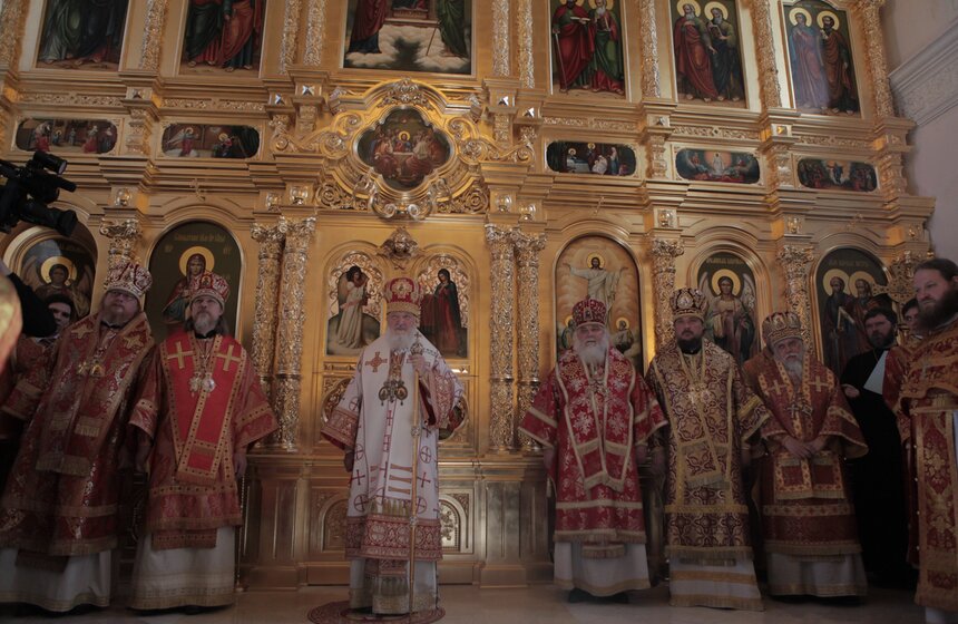 В Москве освятили воссозданный храм Преображения Господня 8 фото