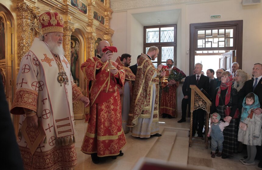 В Москве освятили воссозданный храм Преображения Господня 2 фото