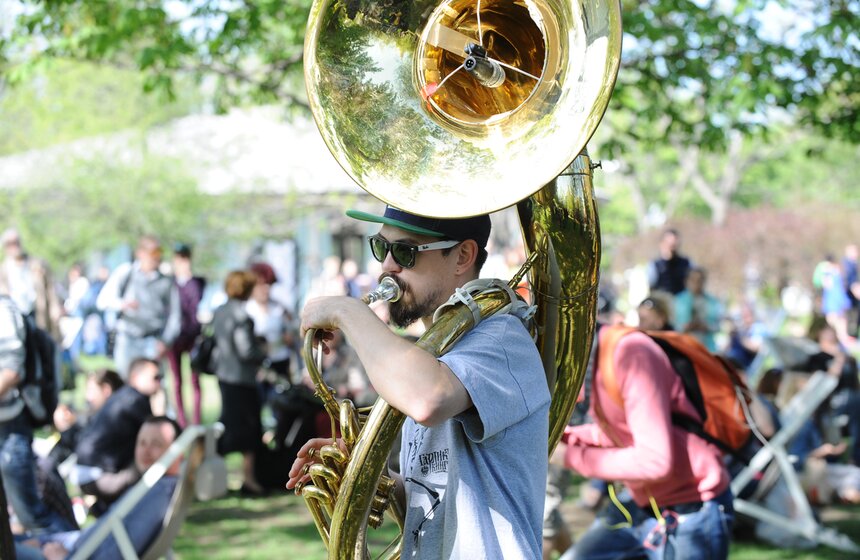 "Фестиваль шагающих оркестров" в МУЗЕОНЕ 24 фото