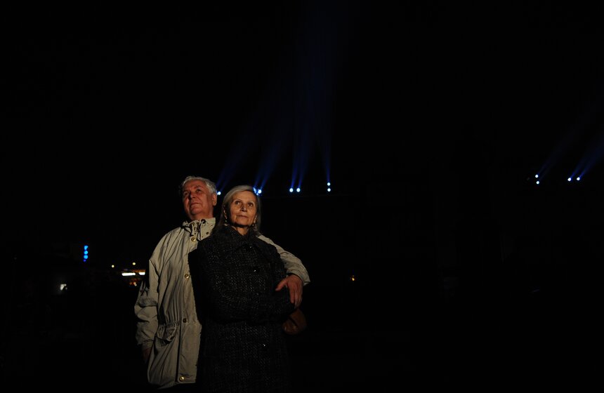 На фасаде театра Российской армии представили световое шоу 6 фото