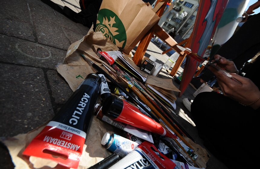 На Арбате прошел парад в честь Георгия Победоносца 14 фото