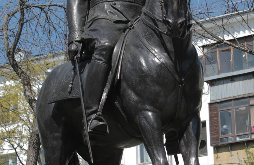 В Москве открыли памятник маршалу Рокоссовскому 6 фото