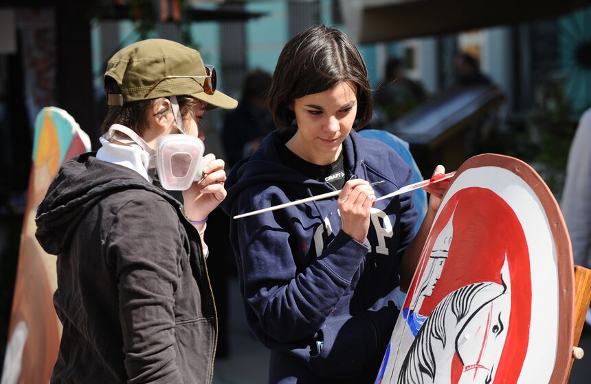 На Арбате прошел парад в честь Георгия Победоносца 8 фото