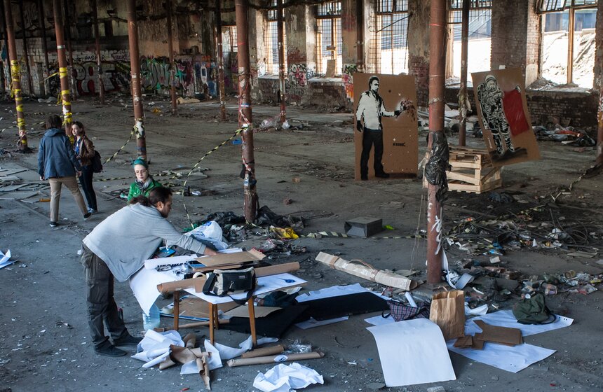 У Курского вокзала открылся стрит-арт фестиваль "Голос Улиц" 13 фото