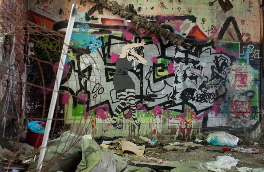 У Курского вокзала открылся стрит-арт фестиваль "Голос Улиц" 11 фото