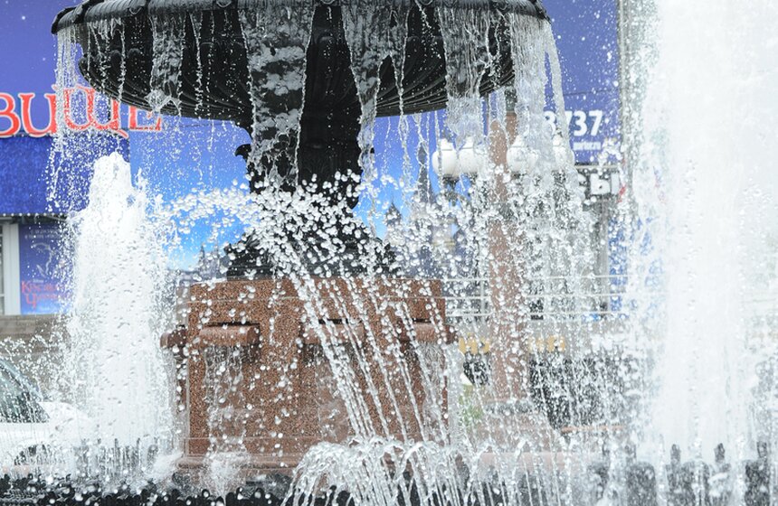 В столице заработали фонтаны 13 фото