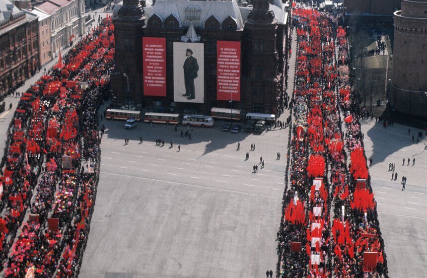 Первомайская демонстрация в Москве, 1976 год. Фото: ТАСС/ Александр Коньков