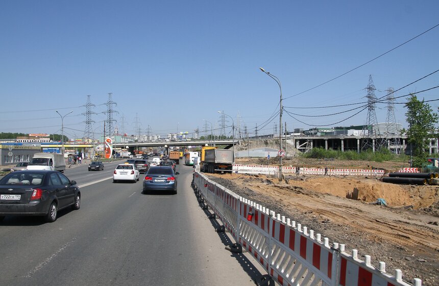 Сергей Собянин осмотрел ход реконструкции Калужского шоссе 11 фото