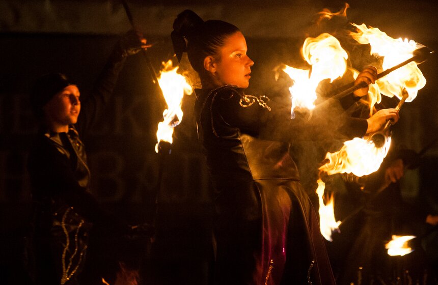 В столице прошел "Вселенский карнавал огня" 14 фото