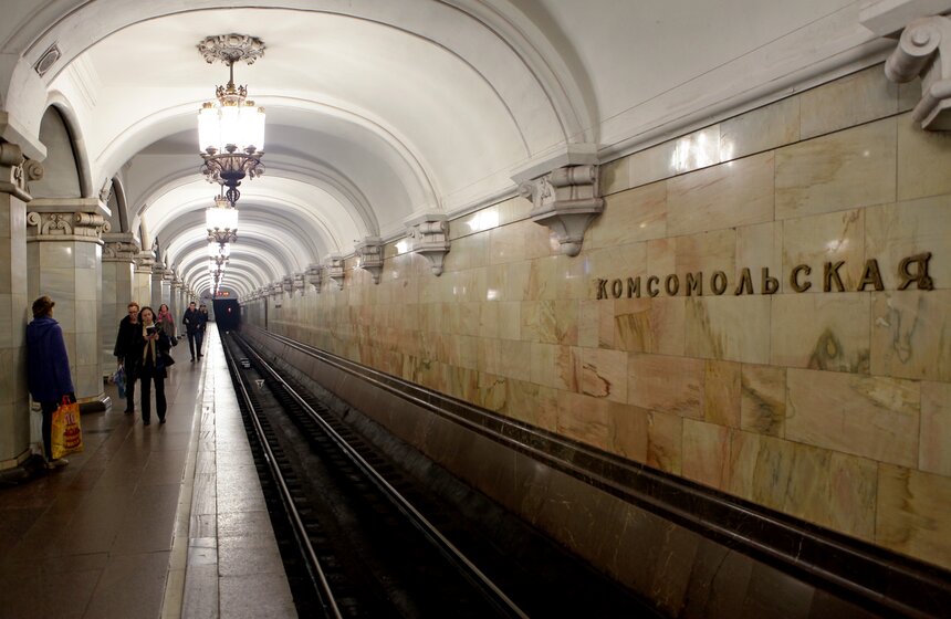 Станция метро Комсомольская. Фото: m24.ru/ Евгения Смолянская
