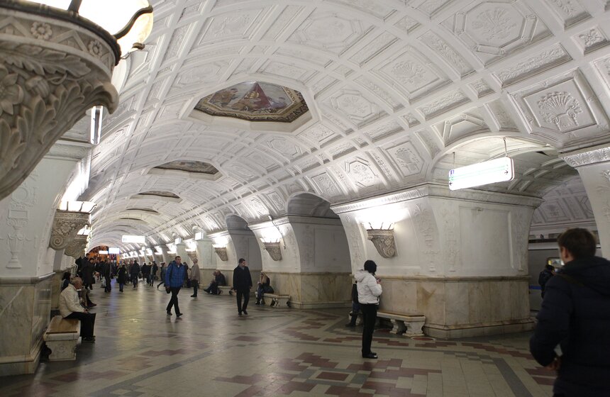 Станция метро Белорусская. Фото: m24.ru/ Евгения Смолянская