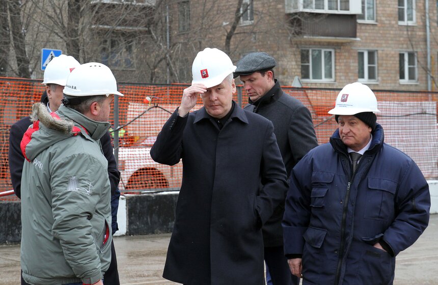 Сергей Собянин посетил строительство эстакады на Волоколамке 8 фото