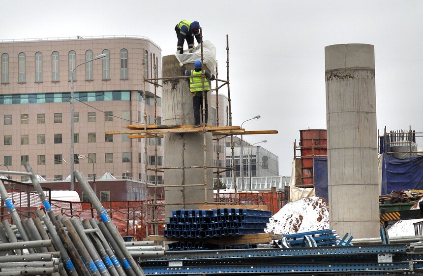 Сергей Собянин посетил строительство эстакады на Волоколамке 7 фото