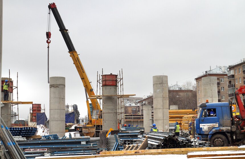 Сергей Собянин посетил строительство эстакады на Волоколамке 6 фото