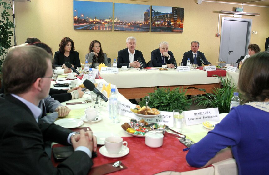 Мэр встретился с участниками проекта "Московская поликлиника" 4 фото