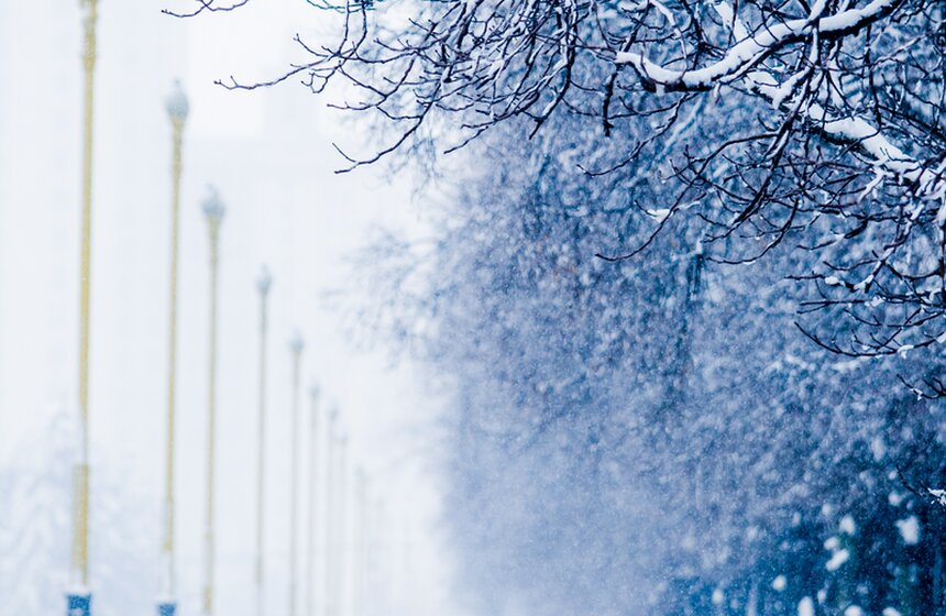 Природные сюрпризы: в апреле в столицу вернулась зима 11 фото