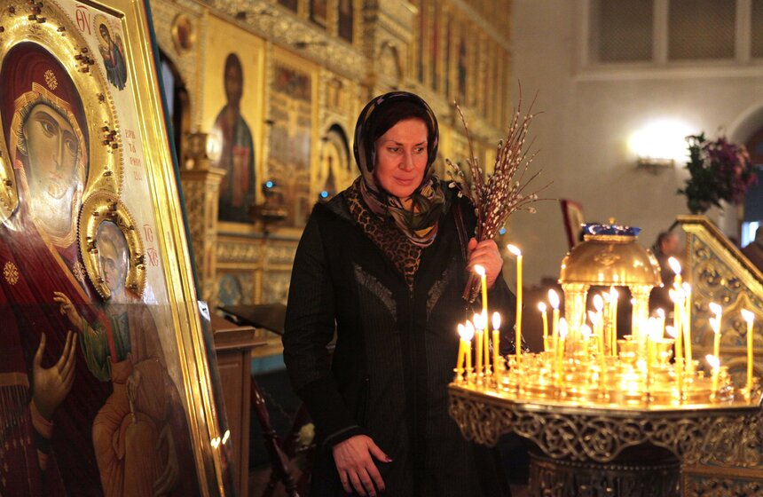 Православные в столице отмечают Вербное воскресенье 9 фото