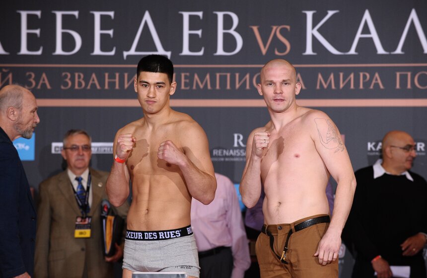 В Лужниках перед боем взвесили боксеров Лебедева и Каленга 5 фото