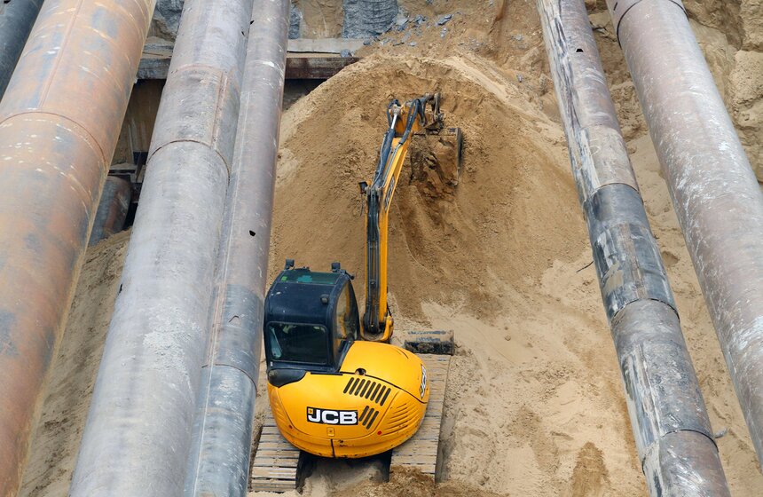 Мэр осмотрел ход строительства станции "Хорошевская" 15 фото