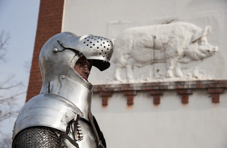 Шествие конных рыцарей на ВДНХ 13 фото