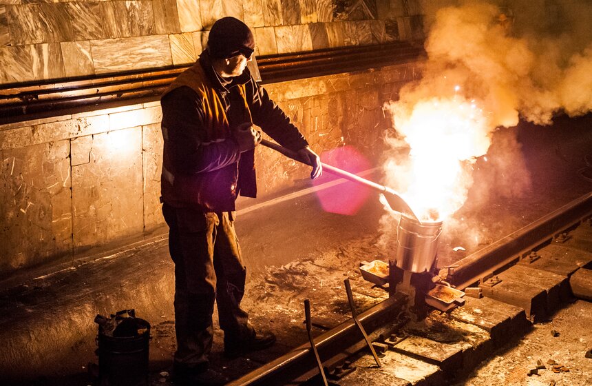 28 марта на ремонт закрылся центр Арбатско-Покровской линии 17 фото