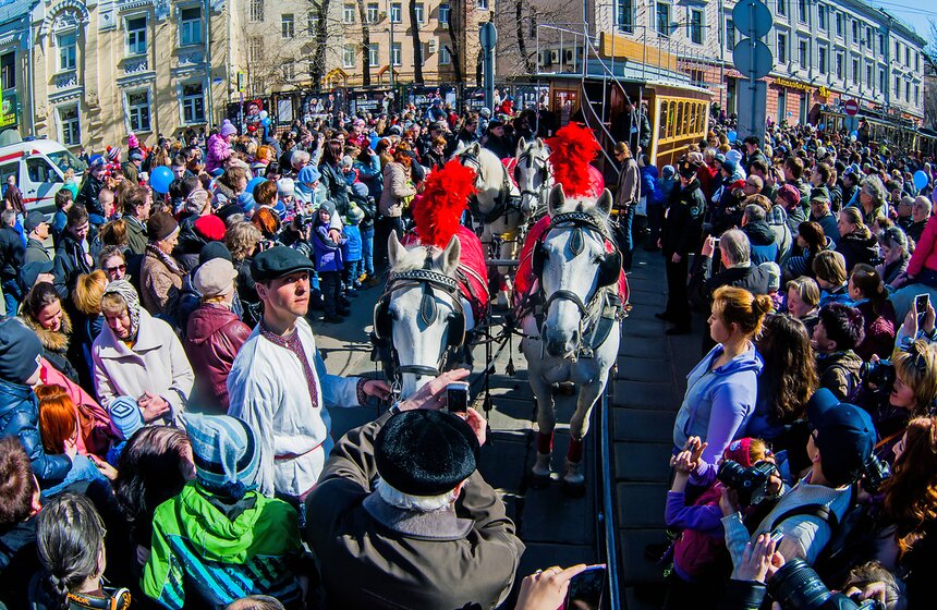 На Чистопрудном бульваре прошел парад трамваев 13 фото
