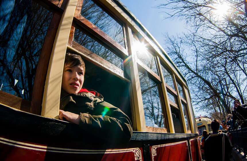 На Чистопрудном бульваре прошел парад трамваев 15 фото