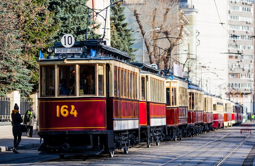 На Чистопрудном бульваре прошел парад трамваев 2 фото