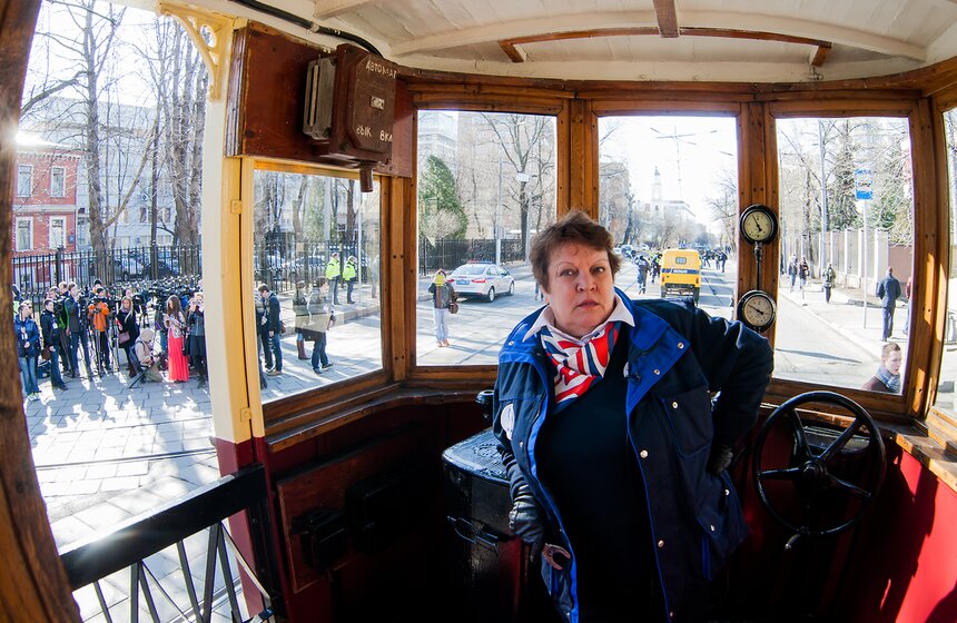 На Чистопрудном бульваре прошел парад трамваев 8 фото