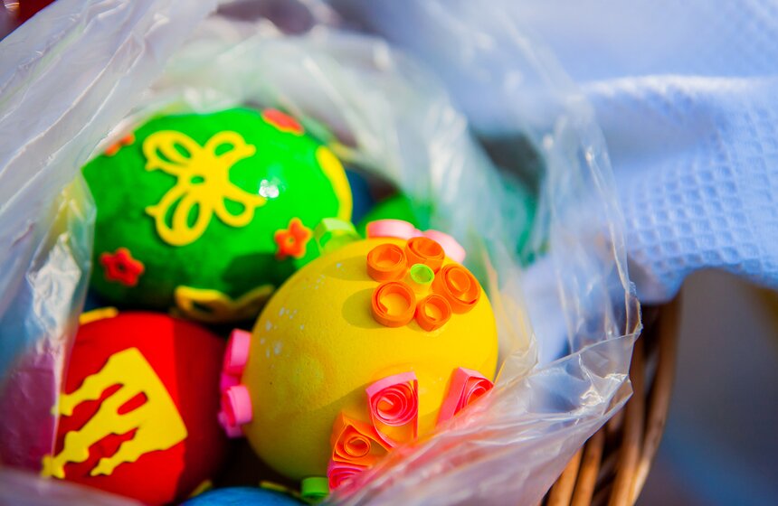 В столичных церквях освятили куличи и пасхи 43 фото