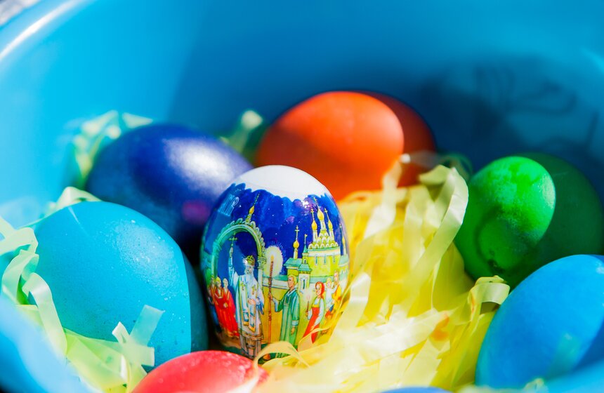 В столичных церквях освятили куличи и пасхи 37 фото