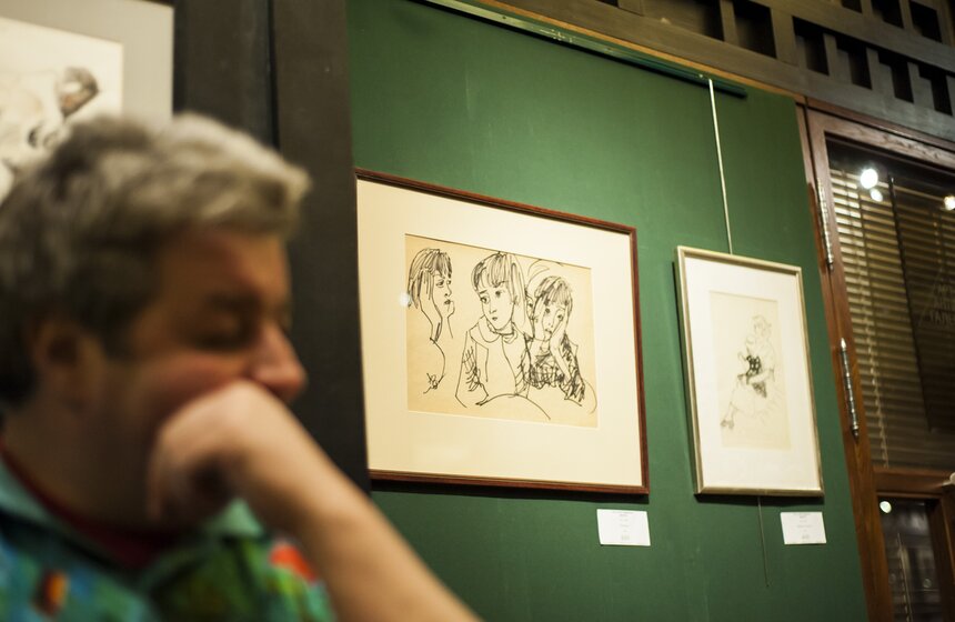 Выставка Анатолия Зверева "И люди, и звери" в галерее "Веллум" 11 фото