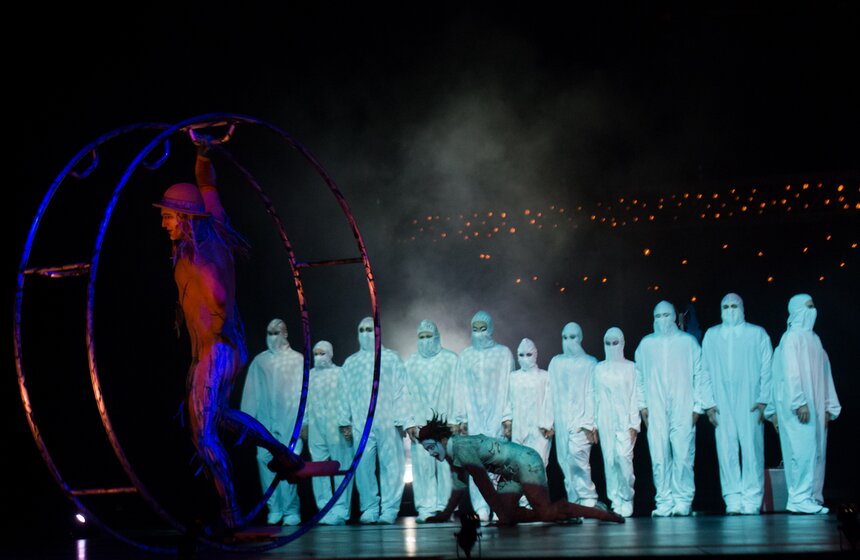 В Москве прошел генеральный прогон шоу Quidam Cirque du Soleil 7 фото