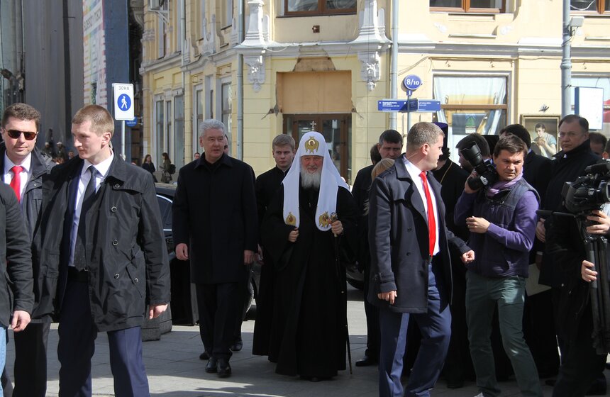 Мэр Москвы и патриарх Кирилл посетили фестиваль "Пасхальный дар" 4 фото