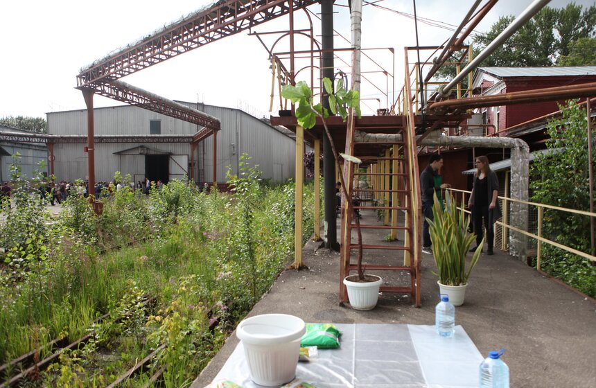 На заводе "Кристалл" состоялся фестиваль современного искусства 9 фото