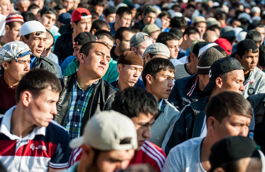 Празднование Ураза-байрам в Москве 25 фото