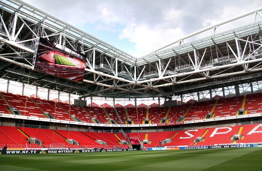 Фотографы и блогеры побывали на новом стадионе "Открытие Арена" 9 фото