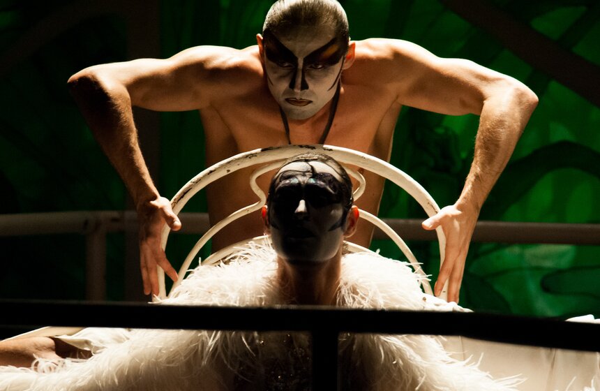 На сцене МТЮЗа показали спектакль "Служанки" Романа Виктюка 33 фото