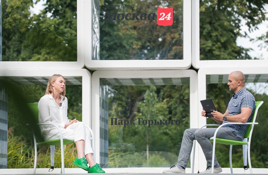 "Лето в парке": звезды в гостях у "Москвы 24" 13 фото