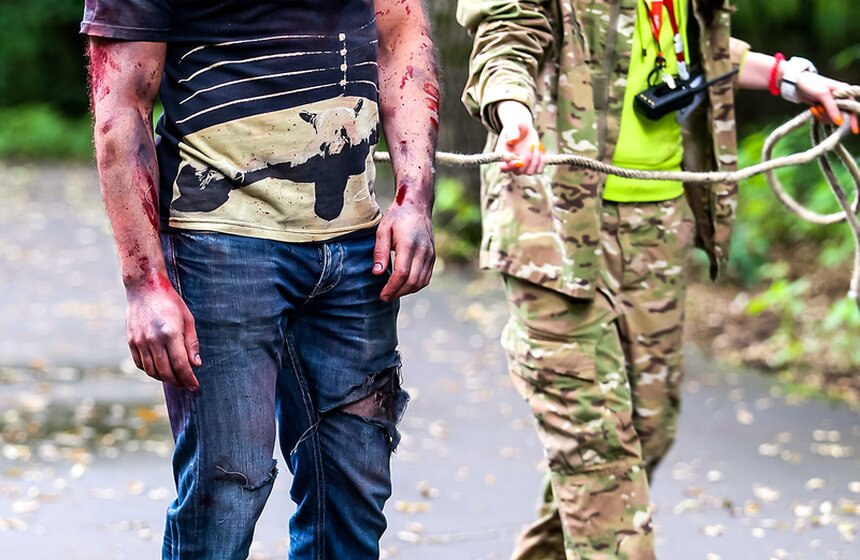 В Измайловском парке прошел "Зомби забег" 7 фото