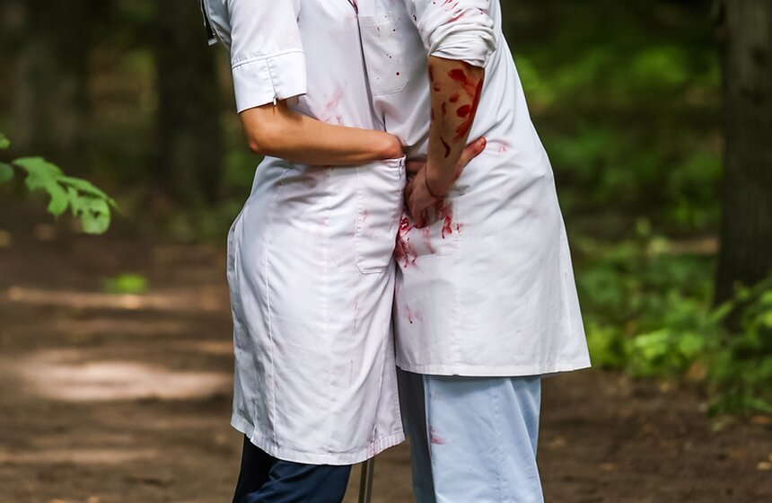 В Измайловском парке прошел "Зомби забег" 12 фото