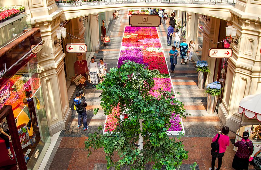 В ГУМе открылся фестиваль цветов 16 фото