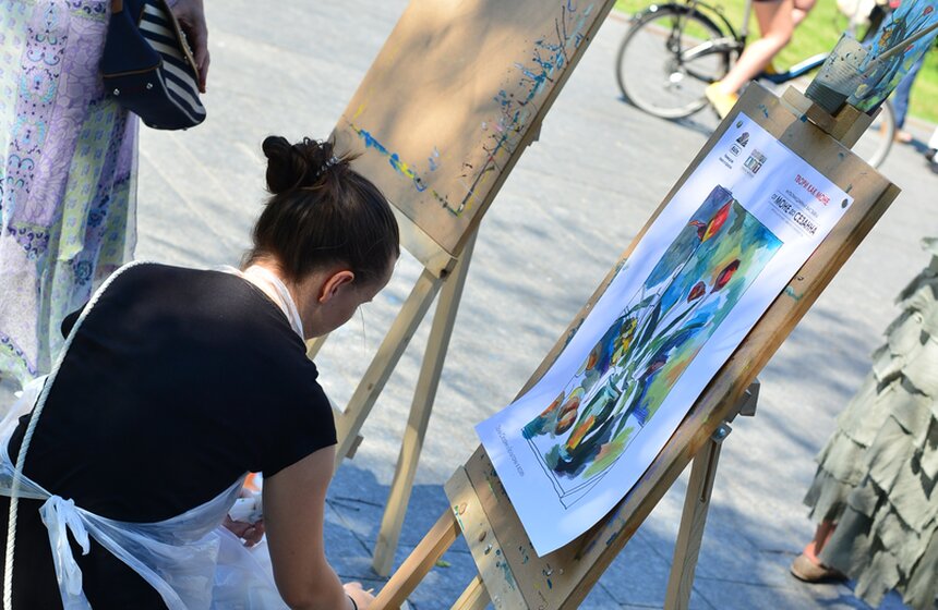 В парке МУЗЕОН состоялся пленэр "Твори как Моне" 17 фото