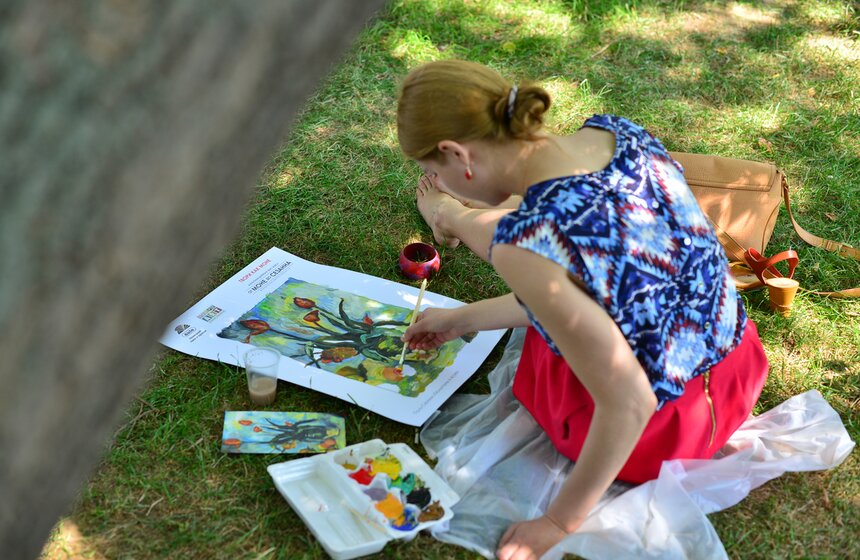 В парке МУЗЕОН состоялся пленэр "Твори как Моне" 21 фото