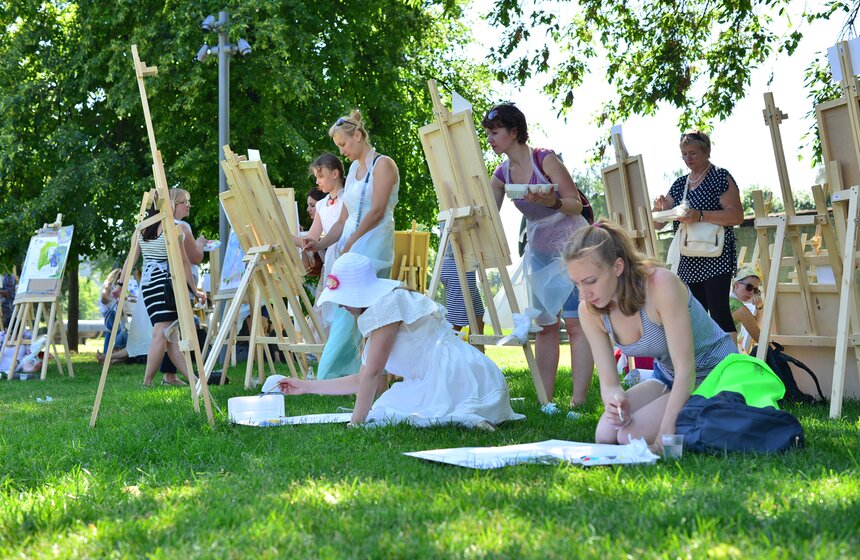 В парке МУЗЕОН состоялся пленэр "Твори как Моне" 5 фото