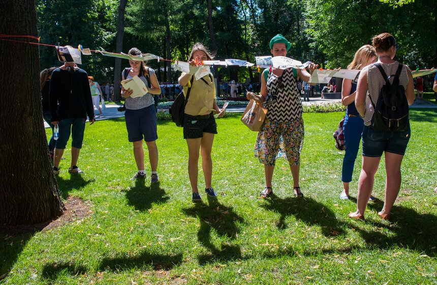 В саду "Эрмитаж" прошла акция m24.ru "Сушка" 5 фото