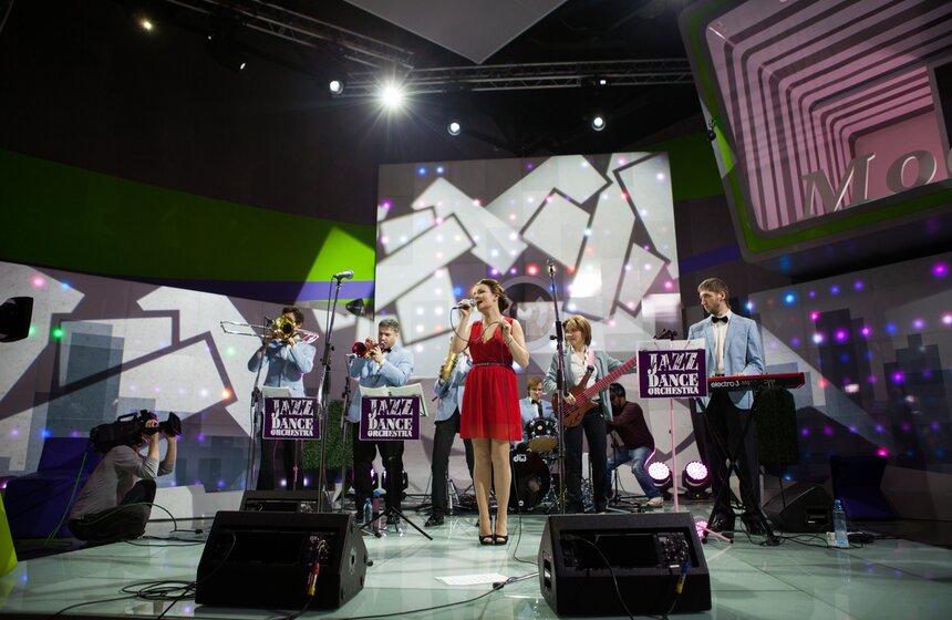 Jazz Dance Orchestra дали концерт в студии "Москвы 24" 10 фото