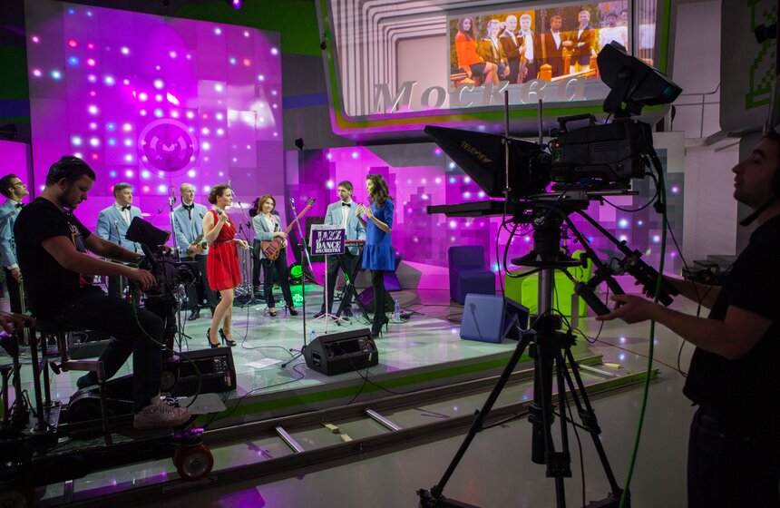 Jazz Dance Orchestra дали концерт в студии "Москвы 24" 7 фото